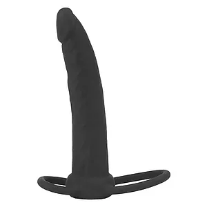 Strap-On Stimulare Anală Double Prober Negru pe SexLab