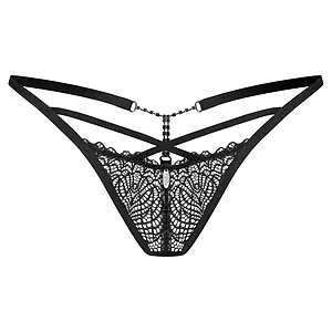 String Obsessive Iliosa Negru pe SexLab