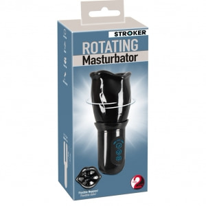 Stroker Rotativ Reîncărcabil — 4 Moduri, 3 Viteze, 8 cm Negru