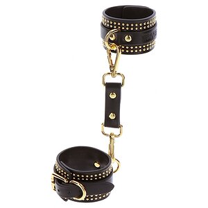 Studded Wrist Cuffs Set Negru pe SexLab