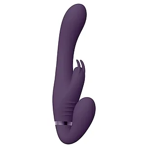 Suki Vibrating Strapless Strap-on Rabbit Mov pe SexLab