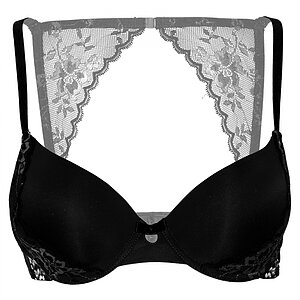 Sutien Daring Intimates Push-up Lace Racerback Negru pe SexLab