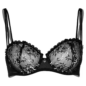 Sutien Daring Intimates Unlined Lace Negru pe SexLab