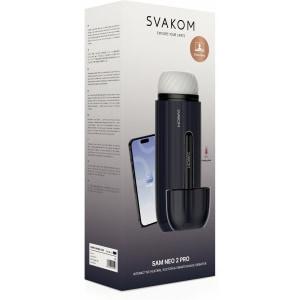Svakom Sam Neo 2 Pro Masturbator Reîncărcabil cu Încălzire Negru