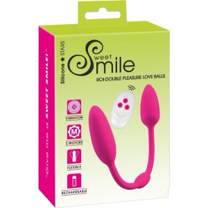 Sweet Smile Double Pleasure Love Balls 2 X 10 Moduri Roz