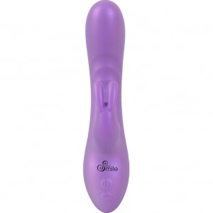 Sweet Smile Flexible Rabbit 18.3 cm — 24 Moduri, Reîncărcabil Mov