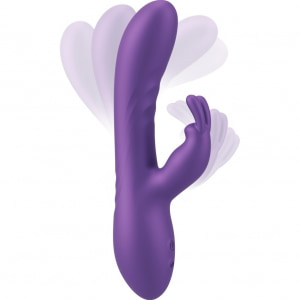Sweet Smile Flexible Rabbit 18.3 cm — 24 Moduri, Reîncărcabil Mov