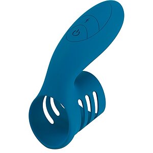 Sweet Smile Inel Vibrant Reîncărcabil Albastru pe SexLab