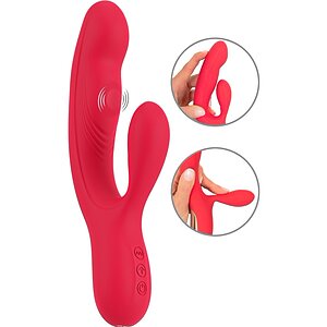 Sweet Smile Thumping Rabbit — 10+5 Moduri, Reîncărcabil Roșu pe SexLab