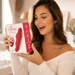 Sweet Smile Vibrator Pentru Chiloți: 10 Moduri, Reîncărcabil Roșu