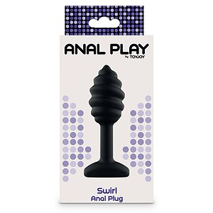 Swirl Anal Plug Negru