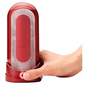 Tenga FLIP 0 Red FLIP WARMER Gel încălzit 18 cm Roșu