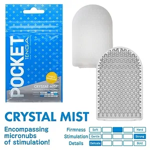 Tenga Pocket Stroker Crystal Mist, Compact și Discret pe SexLab