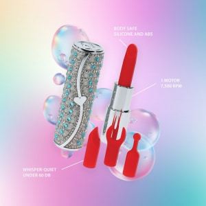 Tiffany Ruj Vibrator 5 Moduri Discret Reîncărcabil Roșu