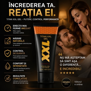Titan Gel XXL Pentru Mărire Penis,  Erecție și Întârziere Ejaculare
