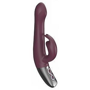 Titanz NMC 21.5cm — 10 Vibrații + 10 Rotații, Reîncărcabil Roșu pe SexLab