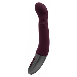 Titanz Rubine Red: Vibrator 10 Vibrații + 10 Rotații Roșu pe SexLab