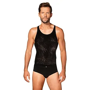 Top Bărbătesc Obsessive T103 Negru pe SexLab