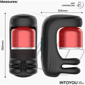 Torky - Compressing Rotating Masturbator with App Control Negru