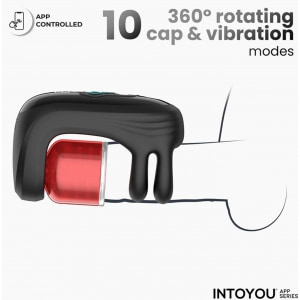 Torky - Compressing Rotating Masturbator with App Control Negru