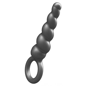 ToyJoy Plug Anal Din silicon Metalizat, Diam. 2.9 cm, Gri pe SexLab