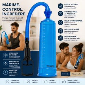 ToyJoy Power Pompă Manuală Pentru Penis Albastru