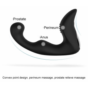 Toyz4lovers Remote P Spot Vibrator Prostatic Reîncărcabil Negru