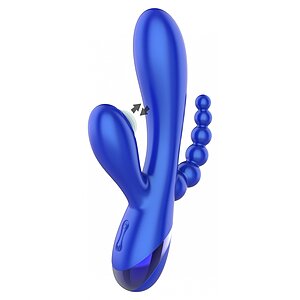 Triple Love Vibrator Albastru pe SexLab