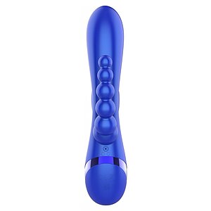 Triple Love Vibrator Rabbit Multifuncțional Albastru