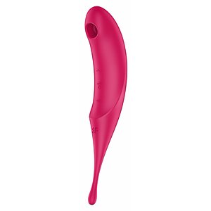 Twirling Pro Wave Sucker and Point Stimulator Roșu pe SexLab