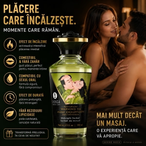 Ulei Masaj Afrodisiac Cu Încălzire Desert La Miezul Nopții 100ml