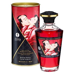 Ulei Masaj Shunga Aphrodisiac Warming Cireșe pe SexLab