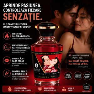 Ulei Masaj Shunga Aphrodisiac Warming Cireșe 100ml