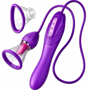 Vibrator Reincarcabil Cu Acumulator Li-ion Si Cablu Usb Vibrator Pentru Stimulare Clitoridiana Cu Suctiune