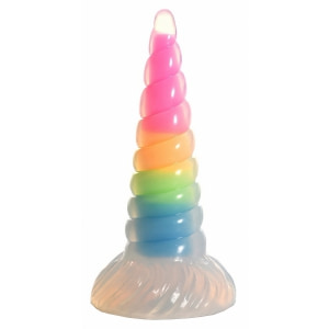UniGlow Horn — Dildo silicon Fosforescent 20 cm Multicolor UniGlow Horn — Dildo silicon Fosforescent 20 cm Multicolor pe Sexlab.ro