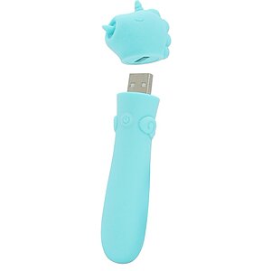 Unihorn Mini Vibrator Unicorn – 10 Moduri, Reîncărcabil Turcoaz
