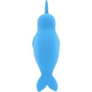 Unihorn Narwhal – Dublu Vibrator Clitoridian, 10 Moduri Albastru