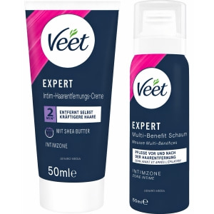 Veet EXPERT Set Epilare Intimă Cremă și Spumă pe Sexlab.ro
