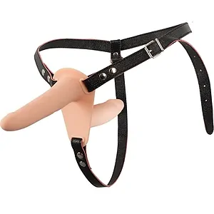 Vibrating Double Strap-On Vibrating Double Strap-On pe SexLab