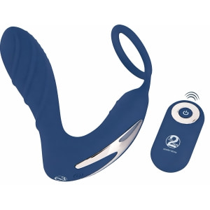Vibrating Prostate Plug With Ring Albastru Vibrating Prostate Plug With Ring Albastru pe Sexlab.ro