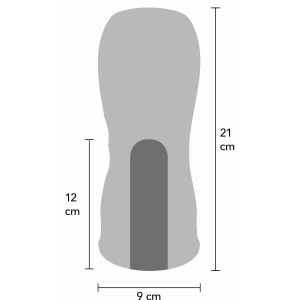 Vibrating Twin Turbo Masturbator Negru