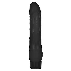 Vibrator 20.3cm Thin Realistic Negru pe SexLab