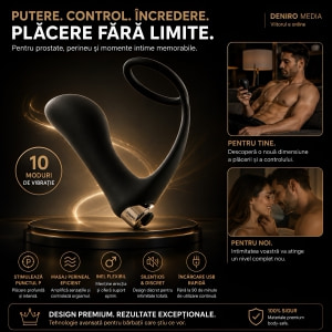 Vibrator Anal Cu Inel Black Velvets Negru