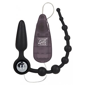 Vibrator Anal Double Dare Negru pe Sexlab.ro