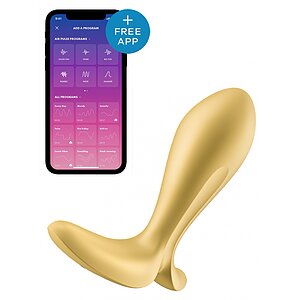 Vibrator Anal Satisfyer Intensity Plug Auriu pe SexLab