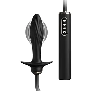 Vibrator Anal Throb Inflatable Negru Vibrator Anal Throb Inflatable Negru pe SexLab
