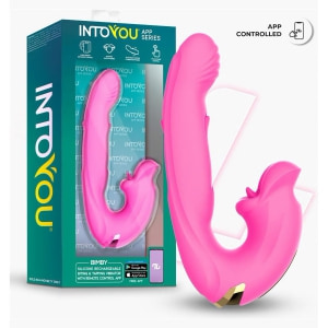 Vibrator App Control Stimulator Clitoridian cu Limbă Mușcătoare Roz
