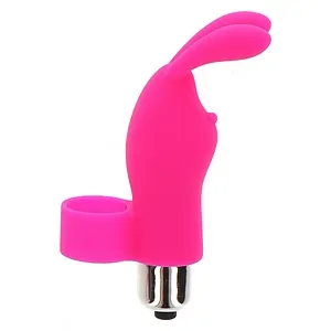 Mini Vibrator Silentios Din Silicon Pentru Clitoris Vibrator Bunny Pleaser Roz Din Silicon