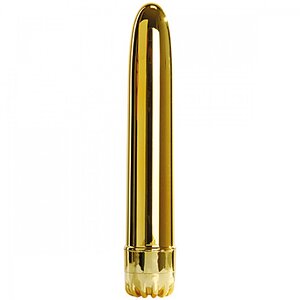 Vibrator Clasic Gold Large Auriu pe SexLab