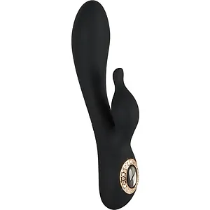 Vibrator Cleopatra Rabbit Negru pe SexLab